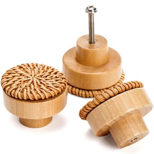 Tiradores de ratán para armarios, pomos de muebles de calidad superior, tiradores tejidos a mano para puertas de habitaciones - Product Image 4