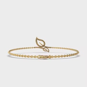 Elegant Design leaf Shape Diamond <b>Bracelet</b> For Women Moissanite Diamond <b>Bracelet</b> At Reasonable Price - Product Image 2