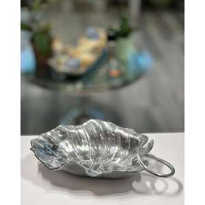 ชามผลไม้แบบมีฐานลายกลีบกุหลาบ รูปทรงนก เงางาม ตกแต่งด้วยลายดอกไม้ ชามสีเงิน สำหรับตกแต่งโต๊ะงานเลี้ยง รุ่นใหม่ล่าสุด - Product Image 5