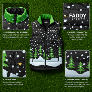 Gilet matelassé personnalisé pour homme, sans manches, imprimé par sublimation, chaud, pour l'hiver, streetwear d'extérieur - Product Image 6