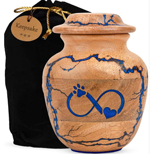 Wholesale Solid Wood Cremation Urn for Adults Wooden Funeral Urn with Secure Bottom Opening by AYAANS - Product Image 2
