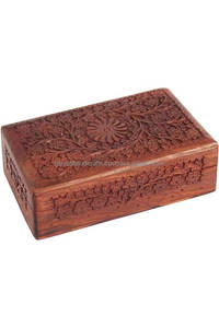 Caja de Joyería para el Hogar, Organizador de Madera, Forma Cuadrada, Color Marrón - Product Image 6