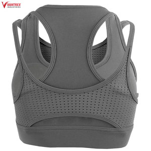 New Women's Sexy Sports <b>Bra</b>-High Support Breathable Solid Pattern Front Logo Fitness Gym Running Wholesale - Product Image 4