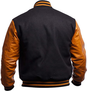 Chaqueta de béisbol para hombre, de calidad, a la moda, con letras, fabricada por un fabricante, con bordado personalizado, estilo Letterman. - Product Image 5