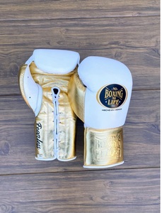 Personalized No Boxing No Life Real Cowhide Leather MMA Training Boxing <b>Gloves</b> Lace-Up Lightweight Breathable - Product Image 6