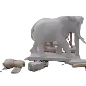 인도의 동상 아름다운 대리석 코끼리 제조업체 대리석 코끼리 최고의 가격