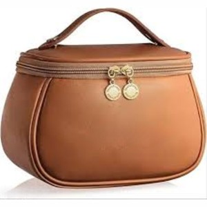 Bolsa de Aseo de Cuero PU Premium para Mujer, Bolsa de Maquillaje Portátil Impermeable, Estuche de Viaje de Diseño, Bolsa de Belleza, Fabricante - Product Image 1