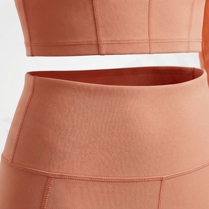 Ensemble de yoga pour femmes, vêtements de sport respirants pour la gym, tenue de fitness, vêtements de sport athlétiques, vêtements de course à pied - Product Image 5