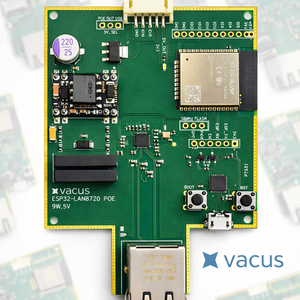 Vacus บอร์ดพัฒนาอีเธอร์เน็ต ESP32อุตสาหกรรม (LAN8720) พร้อม POE 9W 5V | IOT GATEWAY & emdled Controller (VT-ESP-POE-V1.1) - Product Image 1