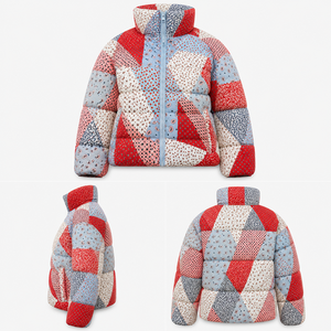 Custom Logo Winter New Textured Warm Long <b>Line</b> Puffer Quilted Latest Jacket Women Hooded <b>Coat</b> Waterproof Windproof Outerwear - Product Image 6
