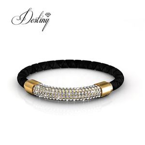 <span class=keywords><strong>Pulsera</strong></span> Elegante Daisini con Cristales de <span class=keywords><strong>Swarovski</strong></span> y Baño de Oro de 18K, Joyería para Uso Diario - Product Image 2