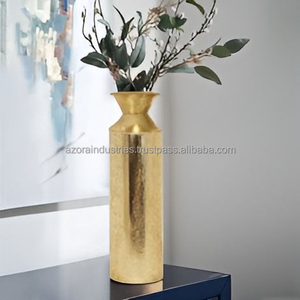Florero de piso de flores de aluminio inoxidable más vendido, escultura de aluminio moderna para el hogar, sala de estar de boda por Azora Industries - Product Image 5