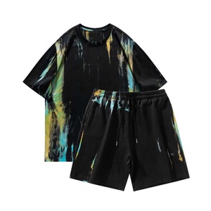 Men's Summer 2-Piece Casual <b>T</b>-<b>Shirt</b> and Shorts Set 100% Cotton Breathable Eco-Friendly Lightweight Men Summer Set - Product Image 1