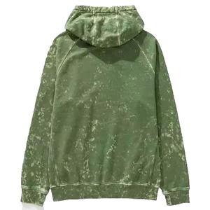 เสื้อฮู้ดดี้ผู้ชายสีสวยแบบย้อมสีเอซิด ซิปหน้า ผ้าฝ้ายฟลีซ 100% ปักโลโก้ตามสั่ง สไตล์สตรีทใหม่ล่าสุด - Product Image 3