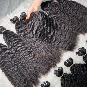 Extensiones de Cabello Humano Virgen Vietnamita Liso Rizado, Trama Doble, Color Natural, 100% Cabello Virgen - Product Image 6