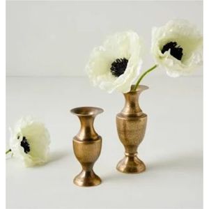 Jarrón de Hierro Moderno y Minimalista al por Mayor, Acabado Rústico Desgastado, Jarrón Alto de Metal para Flores, Decoración del Hogar, Hotel, Sala de Estar, Mesa - Product Image 3