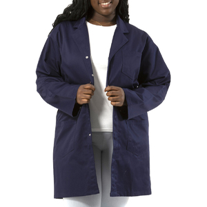 Bata de Laboratorio Unisex de Alta Calidad para Doctores y Hospitales, Material de Algodón Personalizado, Colores y Logotipo Personalizados, Servicio OEM, Detección de Agujas, Sin Costuras - Product Image 6