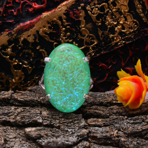 Australian Triplet <b>Opal</b> <b>Ring</b> 925 Sterling Silver <b>Ring</b> Handmade Jewelry Prong Setting <b>Ring</b> Gift for Her - Product Image 2