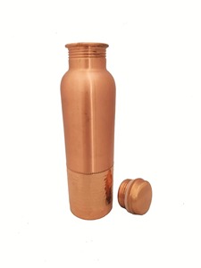 Made in India Ayurvedic Pure <b>Copper</b> Water <b>Bottles</b> for Health <b>Drinking</b> Set Hammered Shiny Finish Pitcher - Product Image 3