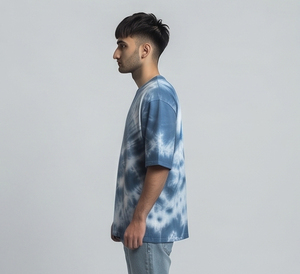 Camiseta Oversize de Hombre con Lavado Ácido, Hombros Caídos, Manga Corta, Secado Rápido, Ropa Deportiva de Verano para Hombre - Product Image 4