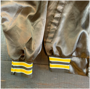 เสื้อแจ็คเก็ตบอมเบอร์ผ้าซาตินคุณภาพสูงสำหรับผู้ชาย สไตล์สตรีทแฟชั่น  แบบหนา  คอตั้ง  กันน้ำ  ปักลาย  เหมาะสำหรับฤดูหนาว - Product Image 2