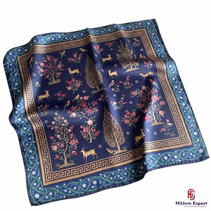 Écharpe carrée personnalisée imprimée, accessoires de mode légers, promotion de marque, fabricant OEM ODM, produits textiles personnalisés Crete - Product Image 3