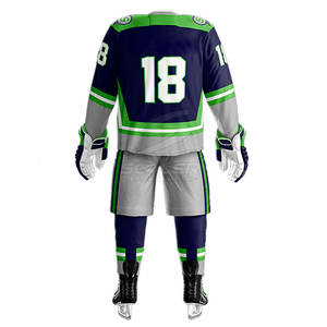 Nouvel uniforme de hockey sur glace adapté aux joueurs hommes et jeunes, conçu à partir de tissus de haute qualité pour un confort optimal - Product Image 6