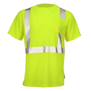 Wholesale <b>Hi</b> <b>Vis</b> <b>T</b>-<b>shirts</b> O-neck Work Clothing High Quality Lightweight Men's Short Sleeve Reflective Safety <b>T</b>-<b>shirts</b> - Product Image 1