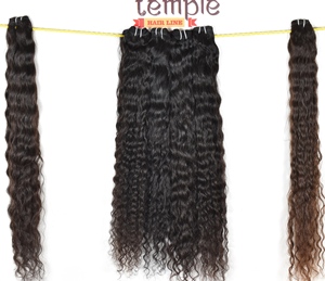 Fabrication brute non transformée machine vietnamienne à vague profonde double trame traitée Aucune couleur naturelle Extensions de cheveux humains pour femmes - Product Image 5