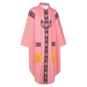 Robe de clergé noire personnalisée – Fournisseur en gros d'uniformes de prêtre de haute qualité pour églises - Product Image 4