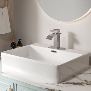 Grifo de Lavabo de un Solo Manípulo Harlow de 6 Pulgadas de Bothwa Home, Certificado por CUPC, con Acabado en Níquel Cepillado - Product Image 2