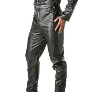 Costume Kinky Mecano pour homme, style cuir noir, tenue de club sexy, tenue de soirée, déclaration de mode, look audacieux et moderne - Product Image 4