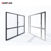 Ventanas corredizas de vidrio con marco de aluminio de fábrica Foshan para hoteles, villas, ventanas corredizas de aluminio horizontales de doble acristalamiento