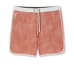 Shorts de bain écologiques pour la plage avec motif floral et lavage coloré pour un style de vie actif - Product Image 5