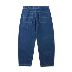 Pantalon en jean unisexe vintage décontracté taille haute coupe ample pour l'hiver, style streetwear homme et femme, design personnalisé - Product Image 6