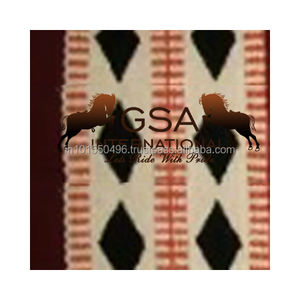 Manta de Silla de Montar con un Hermoso Diseño Geométrico, Totalmente Personalizable, 100% Lana de Nueva Zelanda, para Equitación Western - Product Image 6