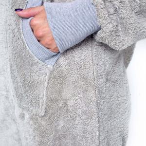 Pyjamas tendance en polaire unisexe pour adultes, imprimés animaux, à capuche, pour l'hiver, vente en gros, fabrication OEM - Product Image 4