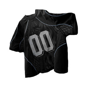 Camiseta Unisex de Manga Corta, Estilo Deportivo, Corte Holgado, 100% Poliéster, Malla Transpirable, Anti-Pilling, Estilo Vintage Casual - Product Image 3