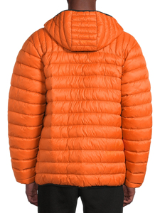 Chaqueta Acolchada con Capucha Naranja para Hombre, de Invierno, Cálida, con Cierre Completo, Informal, de Poliéster, Resistente al Viento, OEM, a Precios Bajos - Product Image 6