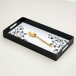 Plateau de service imprimé en MDF de haute qualité, modèle 28, pour servir des boissons, des aliments, du café, du thé, du jus - Plateaux décoratifs - Product Image 2