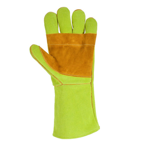 High Quality Cowhide Leather Safety Welder <b>Gloves</b> Heat Resistant Fireproof Multi-Purpose Use Working <b>Gloves</b> <b>For</b> Welding Work - Product Image 2