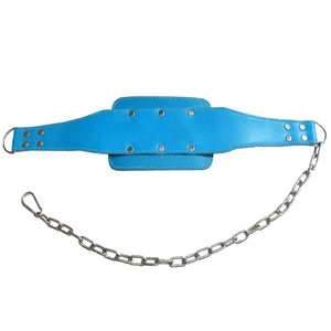 Adjustable Leather Dipping <b>Belt</b> for Weight Lifting Pain Relief with Chain & Protective Back Support Training Pull-Up Sessions - Product Image 4