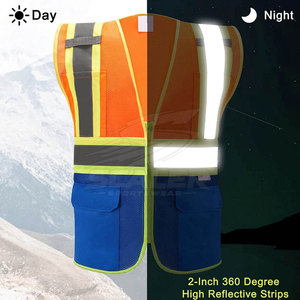 Vêtements de travail industriels, gilet de sécurité réfléchissant imperméable, tissu léger, classe 2 ANSI, pour le contrôle du trafic, les travailleurs des chantiers - Product Image 3