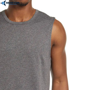 Mens Cotton Tank Top Sleeveless Casual Gym Wear Custom Printed Vest - Product Image 5