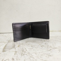 Dompet pria kulit sapi coklat dompet ritsleting panjang desainer kulit bergigi dengan fitur antimaling tempat uang tunai modis hadiah Dia