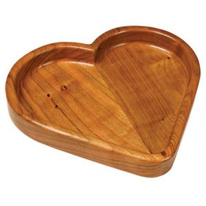 Handmade Wooden Heart Bowl for Candles Centerpiece and Decor Decorative Wooden Heart Bowl Rustic Farmhouse Table Decor - Product Image 3