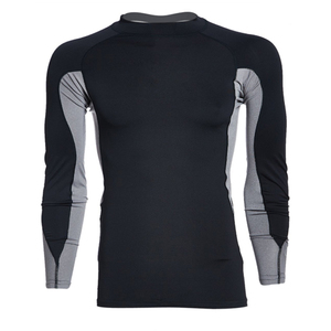 Maillot de protection anti-UV à manches longues pour homme, color-block, en Spandex et Polyester, idéal pour le sport, l'entraînement, le fitness, le cyclisme et le surf - Product Image 3