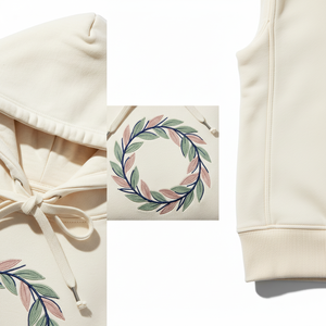 Sweat à capuche zippé oversize vintage délavé style hip-hop automne 380g, design personnalisé streetwear avec patch brodé, 100% coton molletonné - Product Image 4