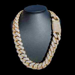 Iced Out Cuban Link Chain <b>Necklace</b> for Men Diamond Hip Hop Chain Luxury <b>Statement</b> Jewelry - Product Image 3
