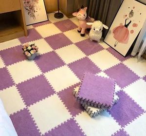 Wholesale Customizable Factory Puzzle Carpet Tiles Thick <b>Interlocking</b> <b>Floor</b> <b>Mats</b> Suitable for Home Exercise Children Fleece Bedr - Product Image 2